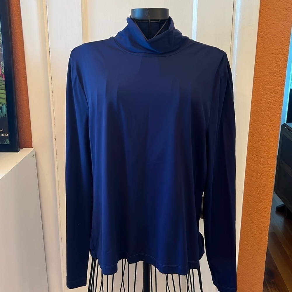 St John NUDA TURTLENECK TOP-Size XL